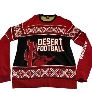 NFL Men's Arizona Cardinals‎ Cardinal Ugly Christmas Sweater Desert Football Xl